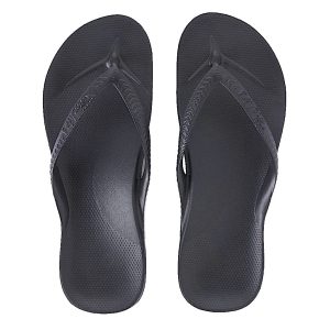 Kids Archies Thongs Black