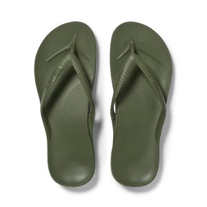 Arch Support Flip Flops – Classic – Olive