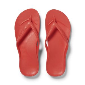 Arch Support Flip Flops – Classic – Coral